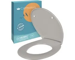 Calmwaters Original - WC-bril - Manhattan Grijs - Duroplast - Softclose - Afneembaar