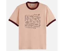 Scotch & Soda T-Shirt Ringer Regular Fit Brodé