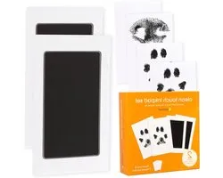 Huisdier Potenafdruk Set - Inkpad Kit - Herinneringen Maken - Inkless Technologie - 2 Stuks - Zwart