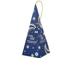 Thee Pyramide de Noël - Saveur Vanille Chai - Blauw - 10 Sachets de Thé - Cadeau