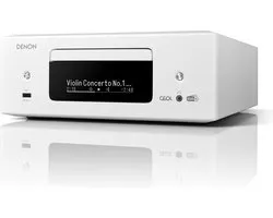 Denon CEOL N-12 DAB+ Alles-in-een-Hifisysteem met CD-speler, DAB/FM-radio, HDMI ARC, HEOS® Built-in streaming en Inclusief Speakers- Wit