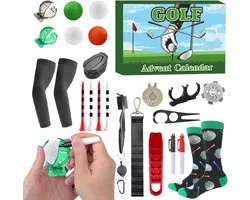 Calendrier de l'Avent de Noël, Calendrier de l'Avent de golf pour hommes | Marqueurs de 24 jours, Tees , Balles pour vacances, pour homme, amoureux, mari, passionné, débutant, papa, ami, père, fan de sport - Cyslmuk®
