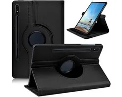 Couverture de livre Convient pour : Samsung Galaxy Tab S10 FE Plus 13.1 inch SM-X620 / SM-X626B 5G Étui rotatif - Multi stand Case - Zwart