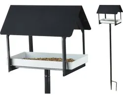 Esschert Design - Vogelvoederhuisje Op Paal - 19 x 29 x 126 cm
