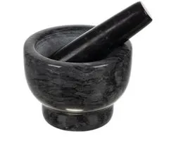Mortier en marbre Ruhhy – Mortier et pilon robustes pour herbes et épices