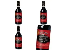 PEARL RIVER BRIDGE - Superior Donkere Sojasaus - Authentieke Chinese Smaakmaker voor Koken, Marineren en Kleur - Traditioneel Gebrouwen - Premium Kwaliteit - Grootverpakking - 1 Fles x 500ml Met Kajal Sticker