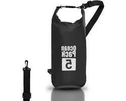 Waterproof Backpack - Dry Bag - Water Sports - Scratch-resistant PVC - 5 Liter - Black