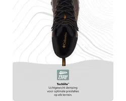 Chaussures de randonnée Columbia NEWTON RIDGE™ PLUS II WATERPROOF pour hommes - Cordovan, Squash - Taille 47