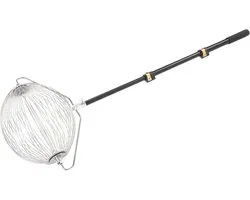 Moer Verzamelaar - Notenraper Balraper - Fruit Verzamelen - Verstelbare Lengte - 4.3FT - Zilver