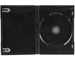 Dailygoods- DVD Case - 5 x VIVA ELITE - Zwart - Duurzaam - Polypropyleen - Transparante hoes - Afmetingen: 172 x 135 x 12,5 mm