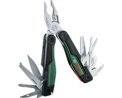 BOSH - 16-in-1 multitool - Roestvrij staal softgrip vergrendelingsfunctie 16 functies