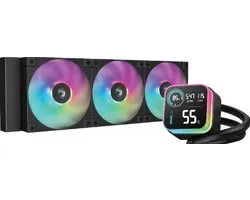 DeepCool LQ360 - Vloeistofkoelsysteem processor Afmeting radiator: 360mm - voor Intel LGA: 1851, 1700, 1200, 115x - AMD AM5, AM4 - 3x FD12 ARGB Fans - zwart