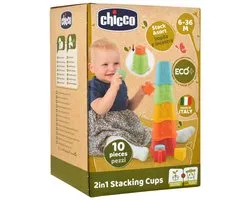 Chicco 2 in 1 Stapelbekers ECO+ gemaakt van 80% gerecycled plastic!