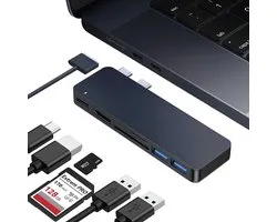 iMounts MacBook Air usb-c hub - HDMI - USB3.0 - SD reader - docking station - M2/M3/M4/M5 - Midnight Blue / Middernacht