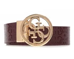 Guess Stacey verstelbare omkeerriem, wijnrood/creme
