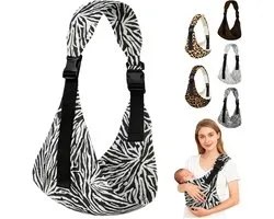 Dailygoods- Draagdoek Ergonomisch - Verstelbare Heupdrager - Luipaardpatroon - Voor Pasgeborenen tot 36 Maanden - Peuters tot 20 kg - Ondersteunt Natuurlijke Fysiologische Structuur - Babydrager