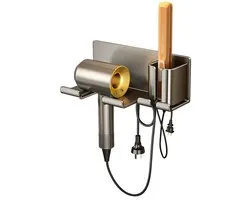 Convient pour SE 2e génération / Laifen — Support de sèche-cheveux — Installation sans percer — Support magnétique — Support de sèche-cheveux — Étagère de rangement pour accessoires