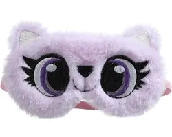 Cat sleep mask for kids, plush, travel friendly