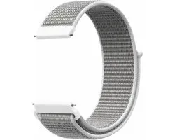 Bracelet Strap-it Smartwatch 22 mm - bracelet en nylon souple adapté pour Samsung Galaxy Watch 46 mm / Galaxy Watch 3 45 mm / Gear S3 Classic & Frontier - Garmin Vivoactive 4 / Venu 2 - Huawei GT2 46 mm - Amazfit GTR 47 mm - coquillage