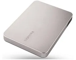 Toshiba Canvio Flex 4TB - Vaste schijf - extern - (draagbaar) - 2.5" - 4 TB - 5.0 Gbit/s - USB 3.2 Gen 1, USB 2.0 - zilver