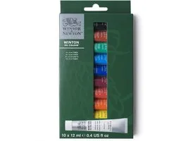 Winsor & Newton 1490701 Winton Olieverf Set – 10 × 12 ml – Olieverf voor Beginners en Kunstenaars - Beginners set