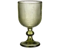 Mica Decorations Merlot Wijnglas set van 6 - 250 ml - Glas - Licht Groen