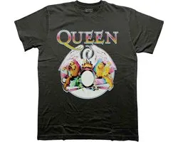 Queen - T-shirt homme Multi Crest - L - Zwart