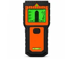 Digitale Leidingzoeker - Muurscanner voor Hout, Metaal en Stroomkabels - LCD-Scherm - Automatische Kalibratie - Oranje