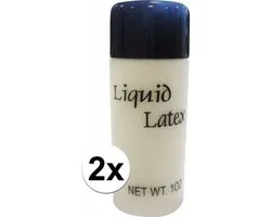 2 flesjes liquid latex - 28 ml - vloeibare latex