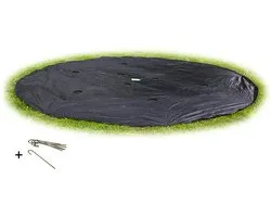 EXIT Groundlevel Trampoline Afdekhoes ø427cm - Trampoline Beschermhoes - Weerbestendig - Rond - Afdekzeil