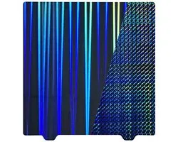 235 x 235 mm 3D-printerplatform H1H bouwplaat: Beam en Phantom dubbelzijdig glad, flexibel en afneembaar hologram, verenstaalplaat voor Ender 3 V2 Pro Neo V3 SE Neptune3 K1 No Mageticc sticker