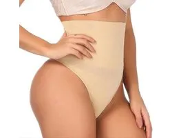 *** Beige Shapewear Slip - High Waist String - Maat 34/36 - van Heble® ***