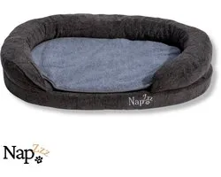 Napzzz Dog Basket Canapé Ovale Gris 120 x 72 x H24 cm