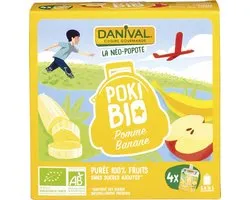 Danival Knijpfruit Appel-Banaan (4 stuks)