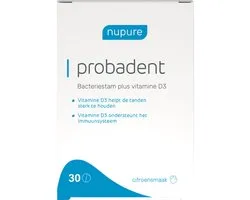 Nupure Probadent - 2-in-1 formule met bacteriestam én vitamine D ter ondersteuning van het gebit - 30 tabletten