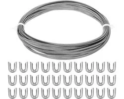 PATIKIL 33 Foot 304 Stainless Corset Boning Spiral Steel Metal Boning with 32 Steel Boning Tips Structure and Shape for Corset Making Supplies (5mm Wide)