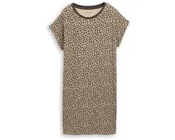 Tom Tailor - Chemise de nuit à motif léopard - Taille 44 - braun-mittel-Allover