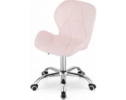 AVOLA - Bureaustoel - velvet - ergonomisch - roze