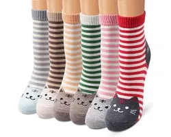 Cute Animal Design Patterned Women's Casual Cotton Socks
