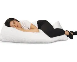Oreiller de corps EnerPlex - Oreiller de corps pour Adultes - Oreiller pour dormir sur le côté et oreiller de grossesse - Mousse à mémoire de forme ajustable - Respirant et ferme - Housse amovible et lavable - 140 x 50 cm