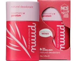 nuud - déodorant naturel et vegan - Stick Romarin x Géranium