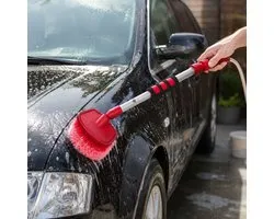 Dirt Devil Autowasborstel met Wateraansluiting - Wasborstel Auto met Waterregeling - Autoborstel Ca. 51 cm - Waterborstel Auto voor Tuinslang