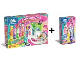 Clementoni iDea - Markeerstiften Creatiestudio + Uitbreidingsset Highlighter Creator – Trendy Animals - Bundelpakket