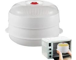 Microwave Steamer Lid Tray, Robust Kitchen Steam Bowl for Potato Meat, Corn Dumplings, Rice Noodles, Multifunctional Food Heater