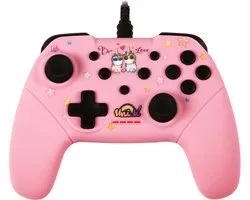 Nintendo Switch Unik Be Love Unicorn Controller - KONIX - Schakelaar - Roze