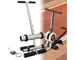 Vloertape Applicator - Lijn Markeer Machine - Vloeren Markeren - Verstelbare Breedte - 14cm Max Breedte - Zilver