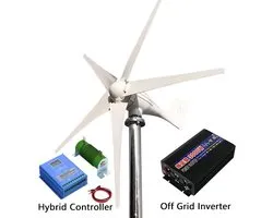 NordHaus Windturbine Generator 3000W - Windenergie Systeem - Off Grid Installatie - Inclusief Hybride Controller - 12V