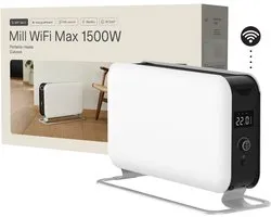 Mill CO1500MAXWIFI3 - WiFi-geïntegreerde design convector kachel - 1500 Watt - tot 22m2 - 100% stil - geschikt voor de badkamer - 5 jaar garantie