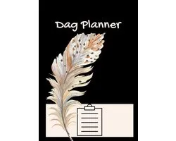 Dagplanner - Werkplanner - A4 - Boho - Veer - Zwart - Ongedateerd.