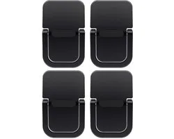 4 pièces Portable Keyboard Riser Self Adhesive Mini Laptop Stand, Foldable and Invisible, Adjustable Support for Desk or Laptop, noir